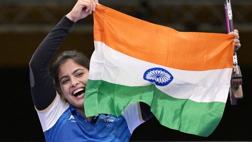 Manu Bhaker Wins Bronze in Women's 10m Air Pistol Event at Paris Olympics 2024